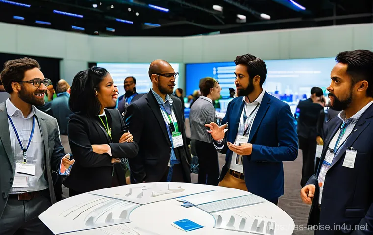 소음진동 분야 네트워크 구축 방법 - **Prompt:** A diverse group of sound and vibration engineers and architects, dressed in professional...