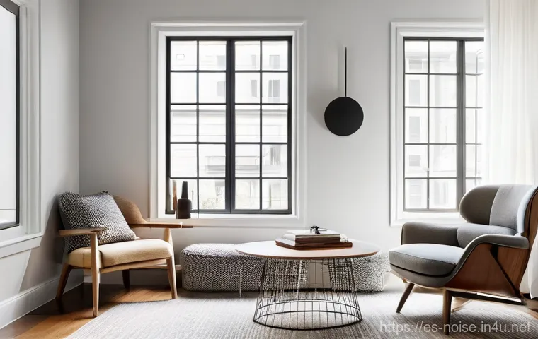 소음진동 측정 기기 사용법 - **Prompt:** "A contrasting diptych or a split image illustrating the journey from a noisy environmen...